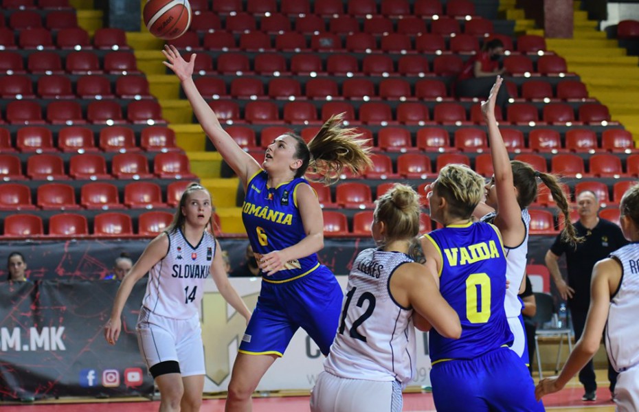 Naționala feminină U20 a României a suferit primul eșec la Skopje