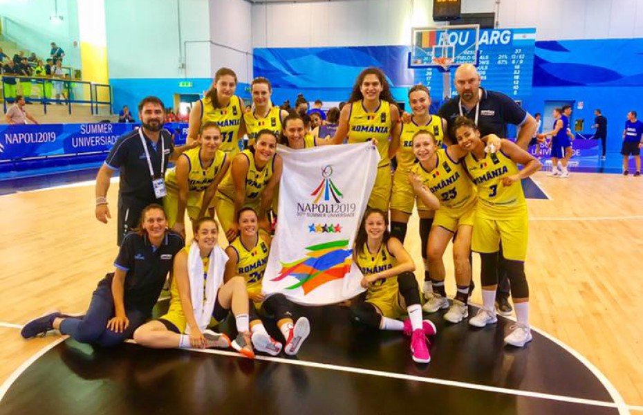 România obține cu Argentina prima victorie la Universiada de Vară de la Napoli