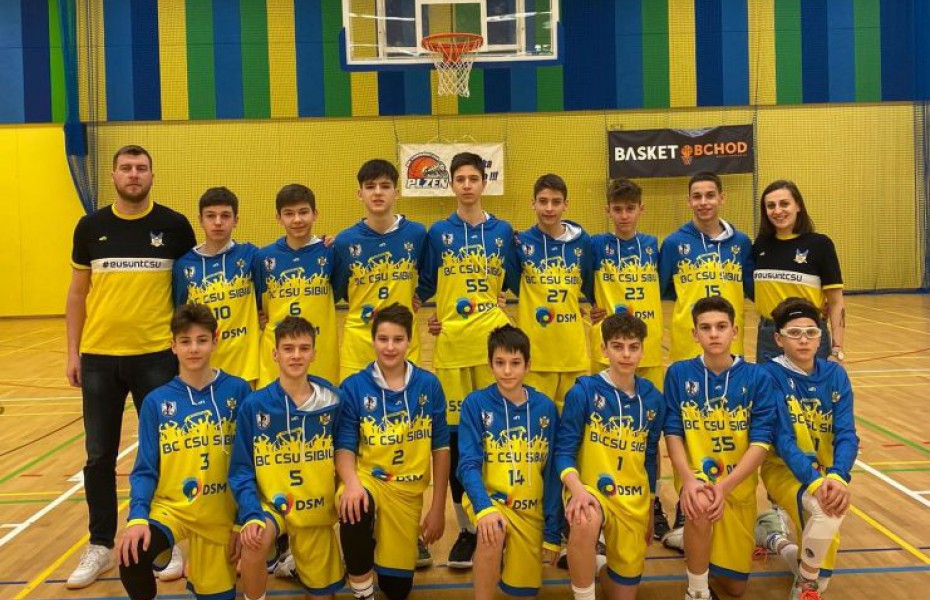 EYBL U14: CSU Sibiu a obținut o singură victorie în Cehia