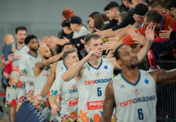 CSM Oradea obține a zecea victorie în Liga Națională de Baschet Masculin