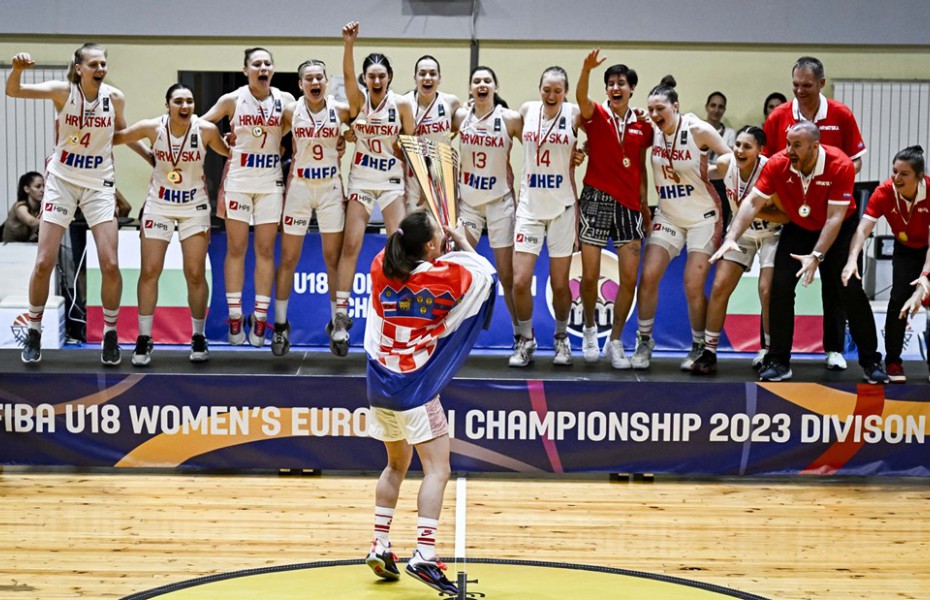 Croația a cucerit titlul european la U18 Feminin - Divizia B