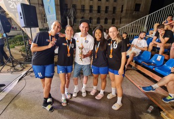 Echipa de baschet feminin 3x3 a Universității din Pitești a obținut argintul la Jocurile Europene Universitare