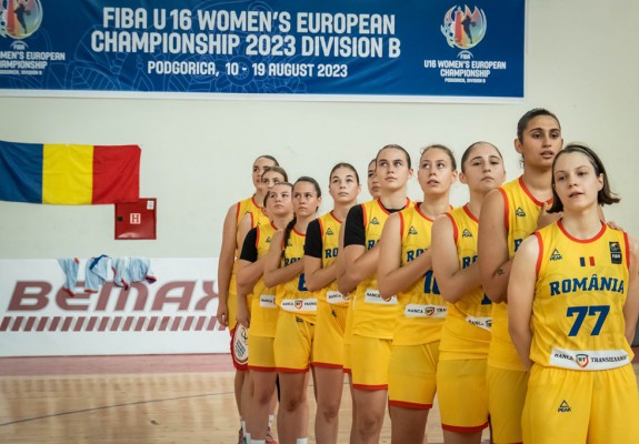 U16: România a suferit prima înfrângere la Campionatul European din Muntenegru
