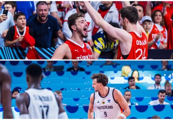 Lupta pentru trofeul de la EuroBasket 2025 se dă între Turcia și Germania