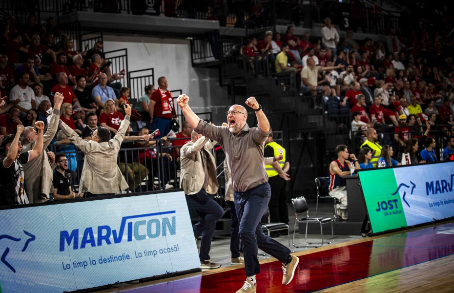 Mihai Silvășan, după primul succes în Liga ABA: „Nu renunțăm niciodată și căutăm mereu soluții”