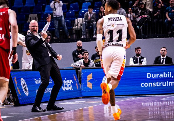 Mihai Silvășan a lăudat defensiva lui U-BT după victoria cu Neptunas Klaipeda