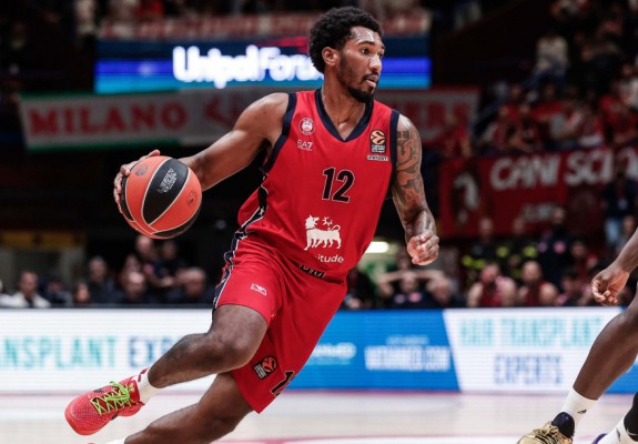 Armoni Brooks, săptămână de excepție în Euroligă și două victorii identice pentru Olimpia Milano