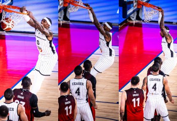 Guzman și Russell au oferit cea mai spectaculoasă fază din semifinale. Video 