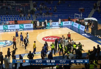 Final de partidă violent între Budućnost și U-BT în ABA League
