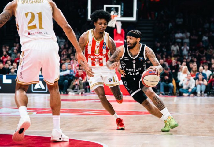 Steaua Roșie câștigă primul derby din acest sezon din Liga Adriatică cu Partizan