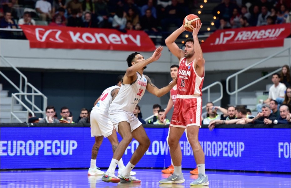 UCAM Murcia a câștigat detașat partida cu Bilbao și rămâne pe loc de podium în Spania