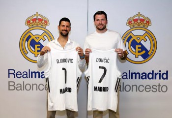 Oaspeți de seamă la meciul dintre Real Madrid și Steaua Roșie. Foto