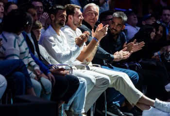 Oaspeți de seamă la meciul dintre Real Madrid și Steaua Roșie. Foto