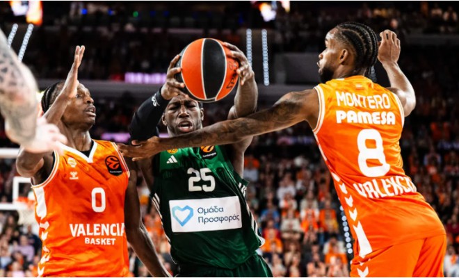 Panathinaikos a câștigat la limită cu Valencia datorită lui Kendrick Nunn