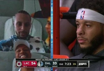 Familia Curry, prezentă în „tribune” la partida dintre Mavericks și Clippers