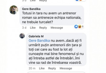 Gabriela Mărginean susține că nu există antrenor român capabil să antreneze naționala de senioare
